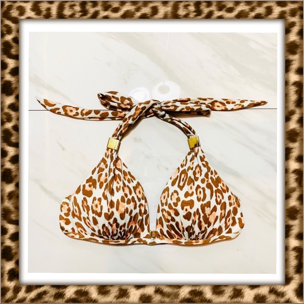Victoria’s Secret Leopard Swimsuit Bikini Top Bra